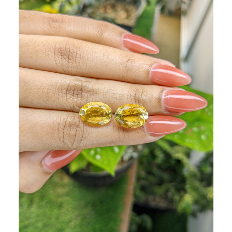 10.85 Ct.Tw. Citrine Pair from Brazil