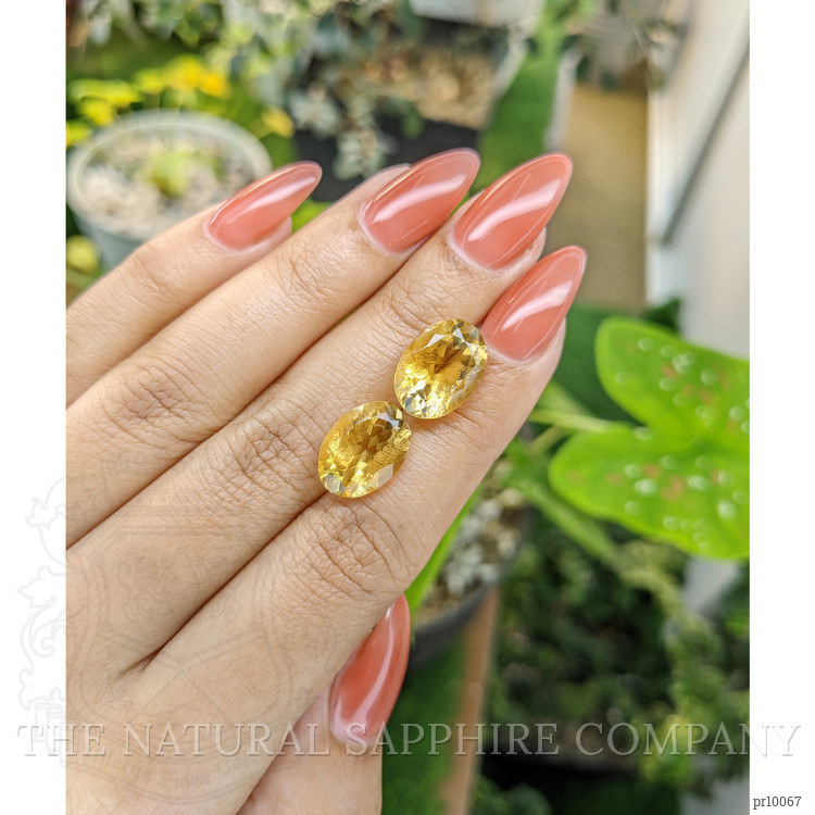 10.85 Ct.Tw. Citrine Pair from Brazil