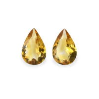 5.90 Ct.Tw.Total Carat Weight Citrine Pair from Brazil Video