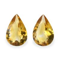 5.90 Ct.Tw.Total Carat Weight Citrine Pair from Brazil Video