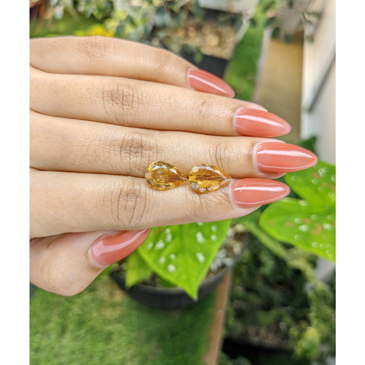 5.90 Ct.Tw. Citrine Pair from Brazil