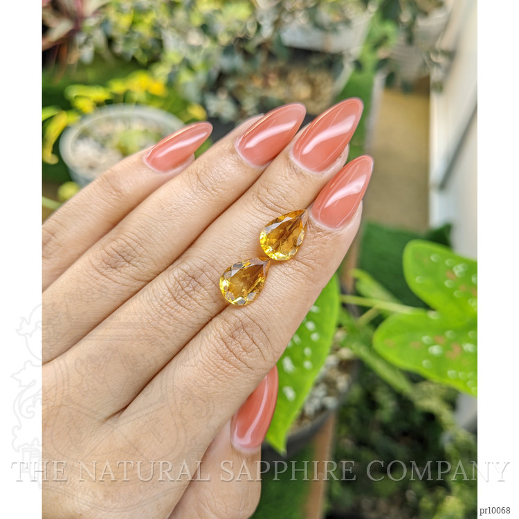 5.90 Ct.Tw. Citrine Pair from Brazil