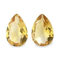 6.09 Ct.Tw.Total Carat Weight Citrine Pair from Brazil Video