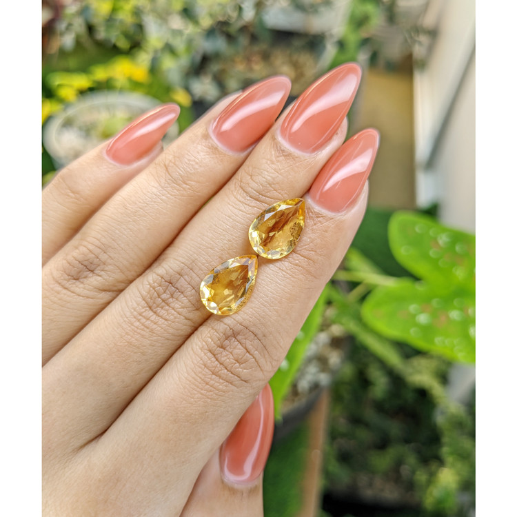 6.09 Ct.Tw. Citrine Pair from Brazil