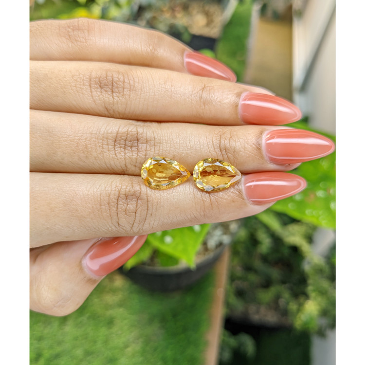 6.09 Ct.Tw. Citrine Pair from Brazil