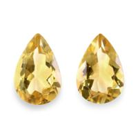 6.76 Ct.Tw.Total Carat Weight Citrine Pair from Brazil Video