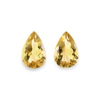 6.76 Ct.Tw.Total Carat Weight Citrine Pair from Brazil Video