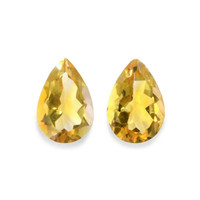 6.76 Ct.Tw.Total Carat Weight Citrine Pair from Brazil Video