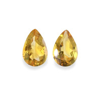7.32 Ct.Tw.Total Carat Weight Citrine Pair from Brazil Video