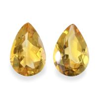7.32 Ct.Tw.Total Carat Weight Citrine Pair from Brazil Video