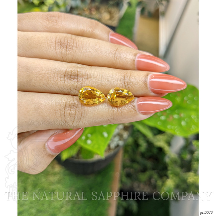 7.32 Ct.Tw. Citrine Pair from Brazil