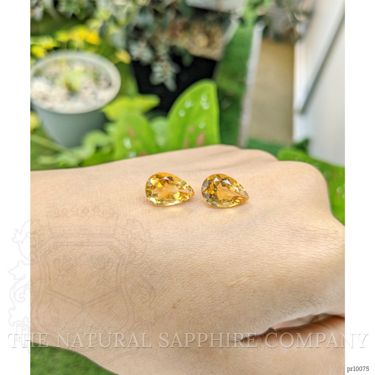 7.32 Ct.Tw. Citrine Pair from Brazil