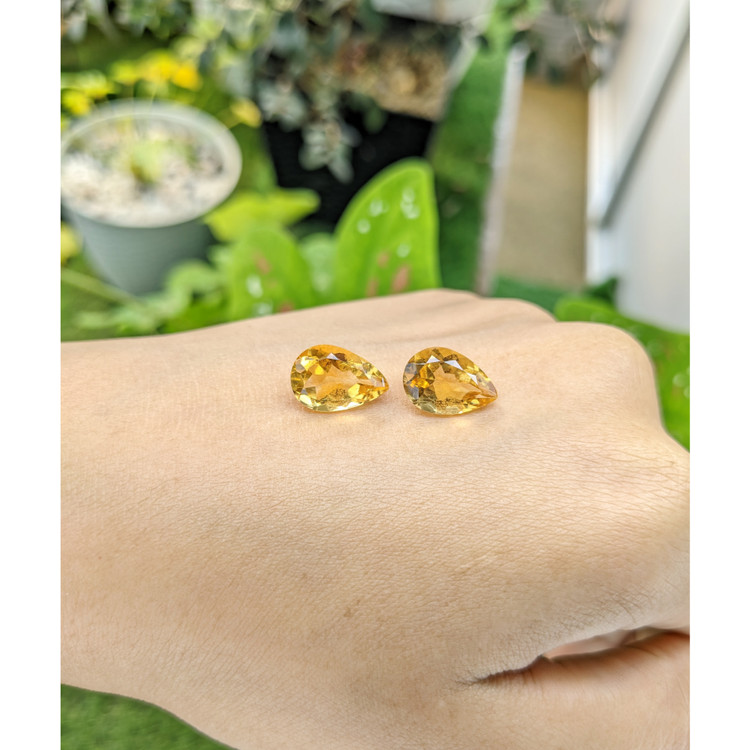 7.32 Ct.Tw. Citrine Pair from Brazil