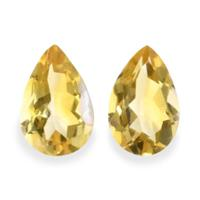 6.57 Ct.Tw.Total Carat Weight Citrine Pair from Brazil Video
