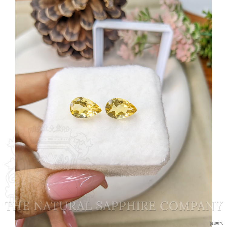 6.57 Ct.Tw. Citrine Pair from Brazil