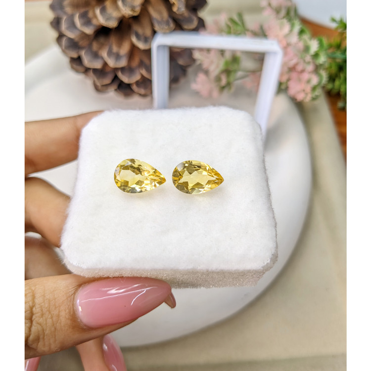 6.57 Ct.Tw. Citrine Pair from Brazil