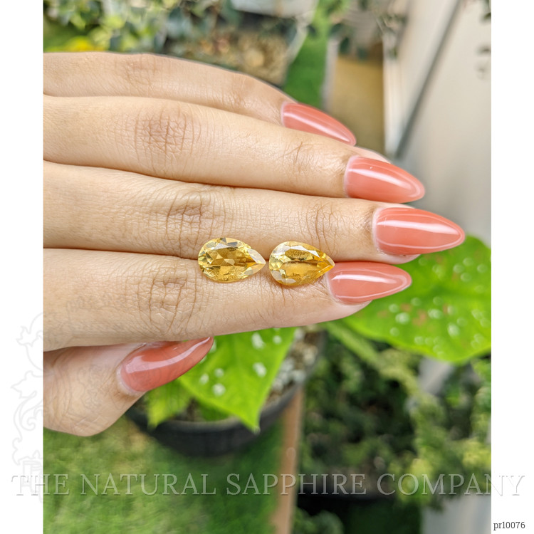 6.57 Ct.Tw. Citrine Pair from Brazil