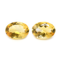 9.58 Ct.Tw.Total Carat Weight Citrine Pair from Brazil Video