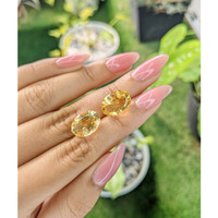 9.58 Ct.Tw.Total Carat Weight Citrine Pair from Brazil Life Style