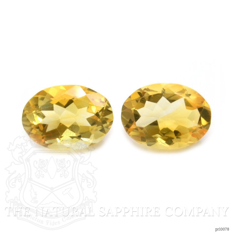 10.78 Ct.Tw. Citrine Pair from Brazil