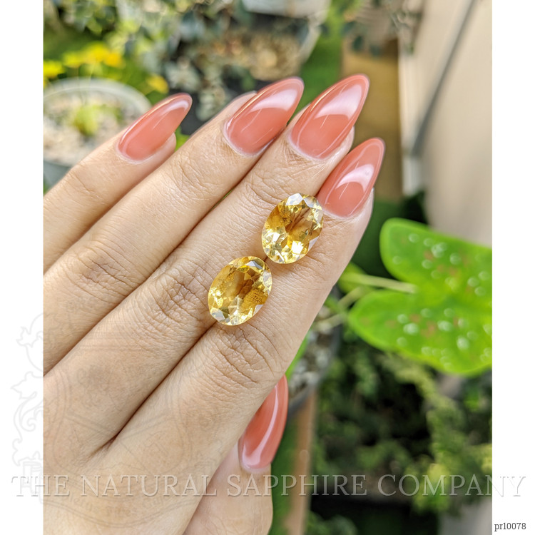 10.78 Ct.Tw. Citrine Pair from Brazil