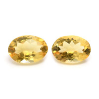 9.27 Ct.Tw.Total Carat Weight Citrine Pair from Brazil Video