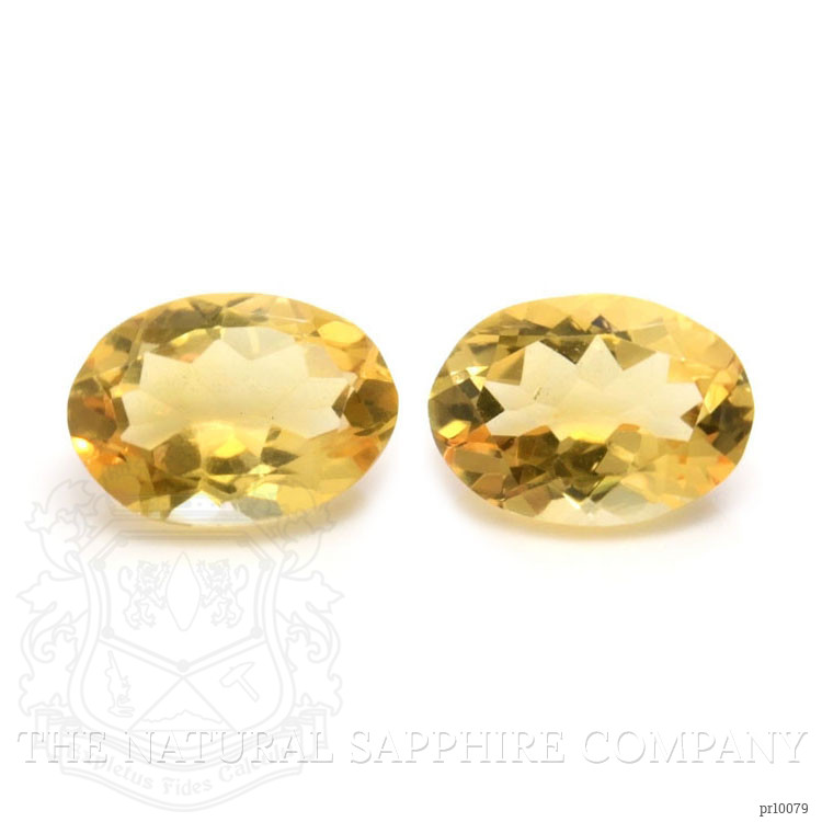 9.27 Ct.Tw. Citrine Pair from Brazil