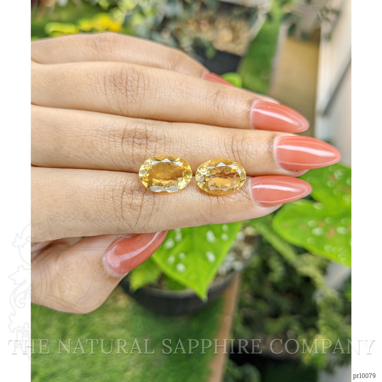 9.27 Ct.Tw. Citrine Pair from Brazil