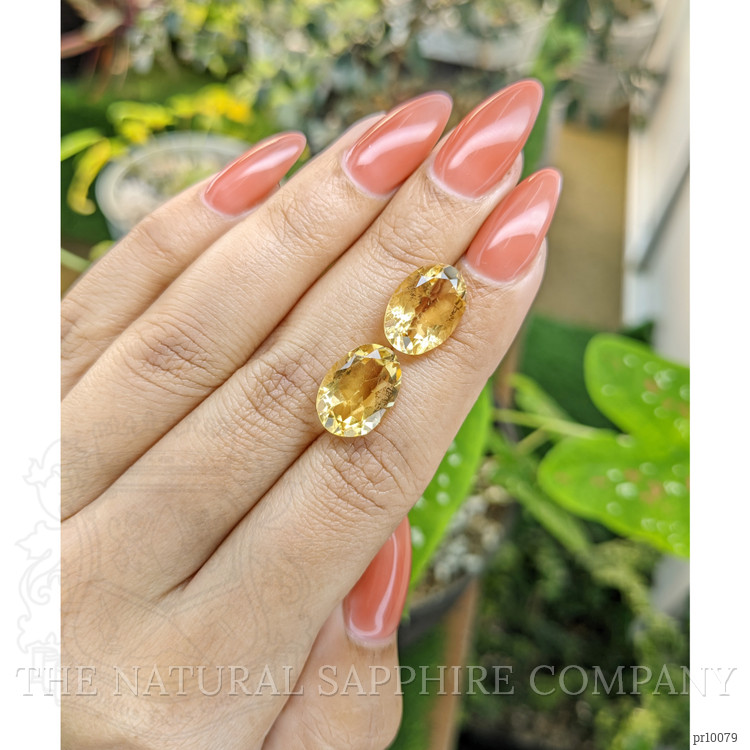 9.27 Ct.Tw. Citrine Pair from Brazil