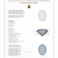 9.27 Ct.Tw.Total Carat Weight Citrine Pair from Brazil 3 D Scan Report