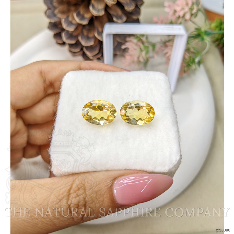 10.26 Ct.Tw. Citrine Pair from Brazil