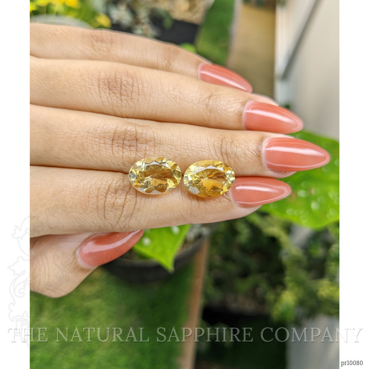 10.26 Ct.Tw. Citrine Pair from Brazil