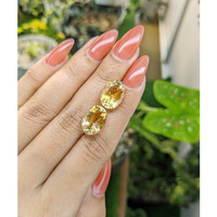 10.26 Ct.Tw.Total Carat Weight Citrine Pair from Brazil Life Style