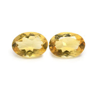 9.75 Ct.Tw.Total Carat Weight Citrine Pair from Brazil Video
