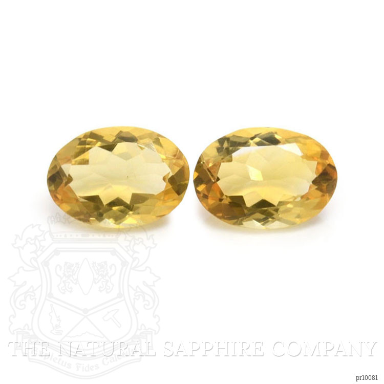 9.75 Ct.Tw. Citrine Pair from Brazil