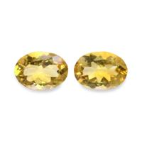 9.74 Ct.Tw.Total Carat Weight Citrine Pair from Brazil Video