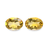 9.74 Ct.Tw.Total Carat Weight Citrine Pair from Brazil Video