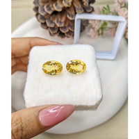 9.74 Ct.Tw.Total Carat Weight Citrine Pair from Brazil Life Style