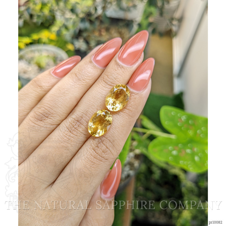9.74 Ct.Tw. Citrine Pair from Brazil