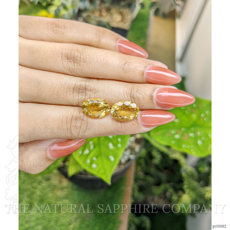 9.74 Ct.Tw. Citrine Pair from Brazil