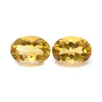 11.00 Ct.Tw.Total Carat Weight Citrine Pair from Brazil Video