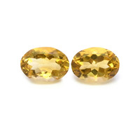 11.00 Ct.Tw.Total Carat Weight Citrine Pair from Brazil Video