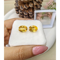 11.00 Ct.Tw.Total Carat Weight Citrine Pair from Brazil Life Style