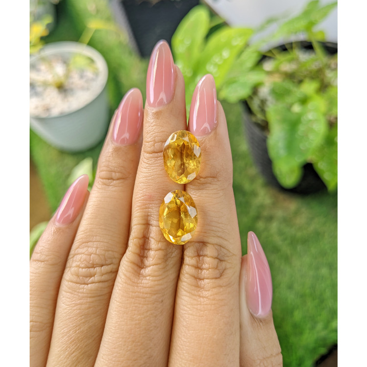 11.00 Ct.Tw. Citrine Pair from Brazil