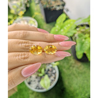 11.00 Ct.Tw.Total Carat Weight Citrine Pair from Brazil Life Style