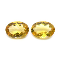 9.57 Ct.Tw.Total Carat Weight Citrine Pair from Brazil Video