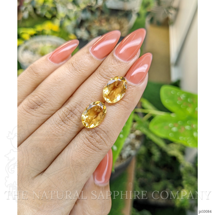 9.57 Ct.Tw. Citrine Pair from Brazil