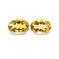 10.36 Ct.Tw.Total Carat Weight Citrine Pair from Brazil Video