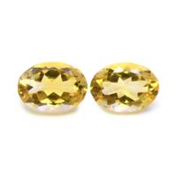 10.36 Ct.Tw.Total Carat Weight Citrine Pair from Brazil Video