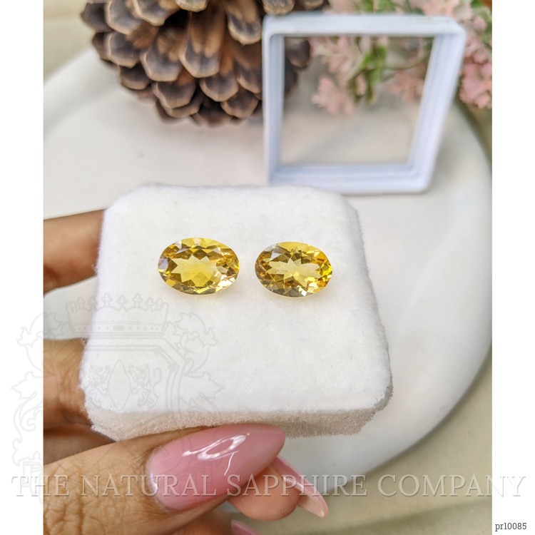 10.36 Ct.Tw. Citrine Pair from Brazil